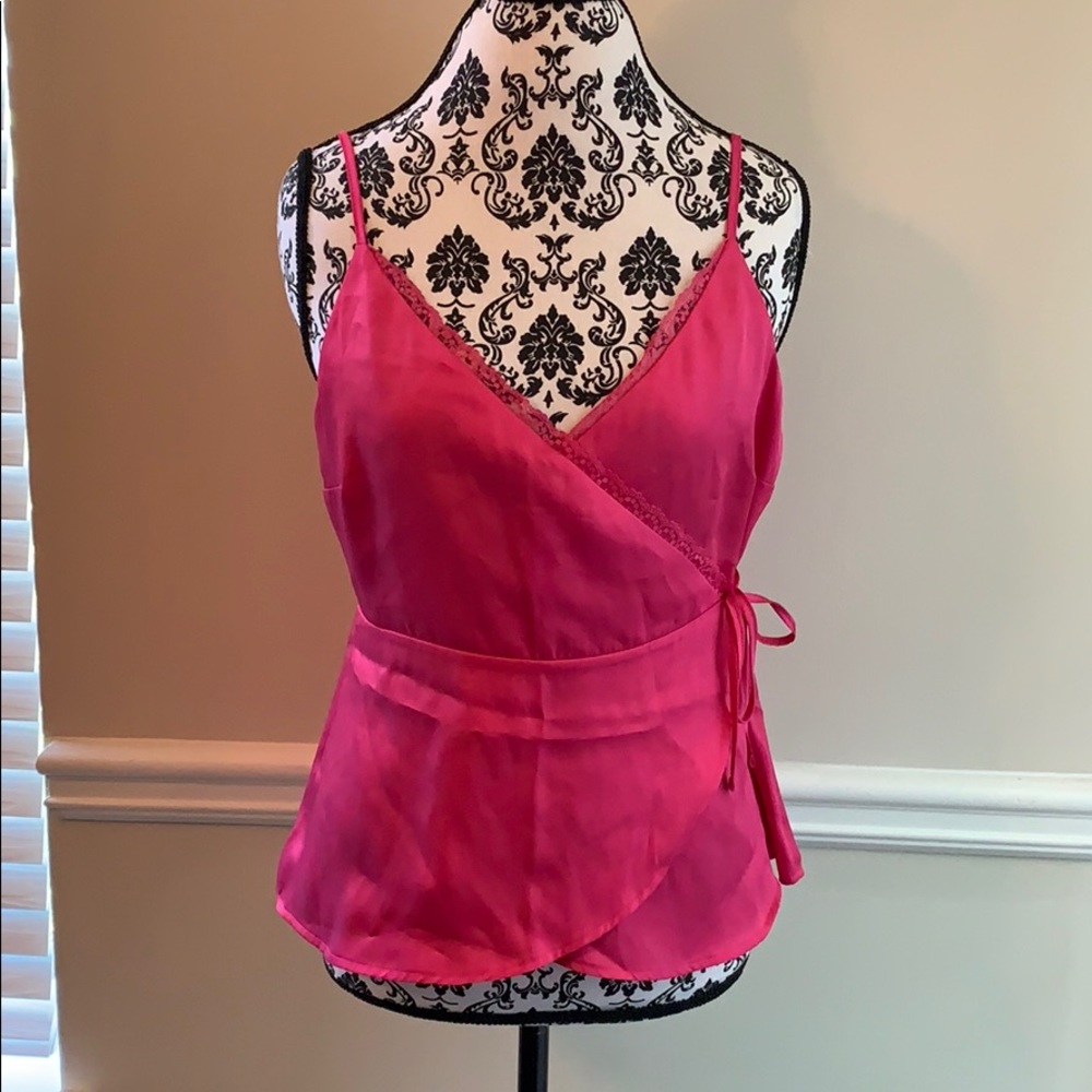 {Abercrombie} Silk Wrap Tank Top